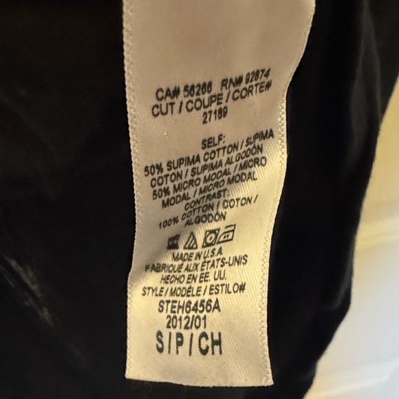 Splendid Black Long Sleeve V-Neck Top - Picture 6 of 7